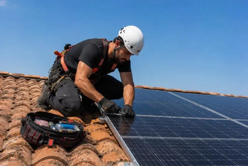 Maintenance et monitoring de panneaux solaires à Colonzelle